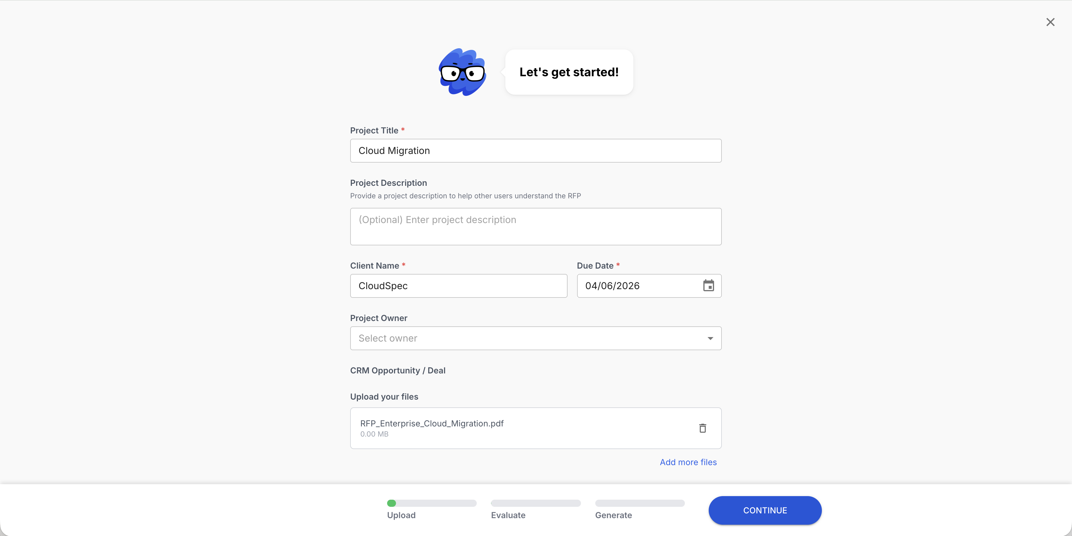 Upload your security questionnaire